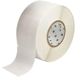 Brady, Etikettenrolle, THT-10-427-3, selbstlaminierendes Vinyl, Wei/Transparent, 25,4 x 25,4(95,25)mm, permanent