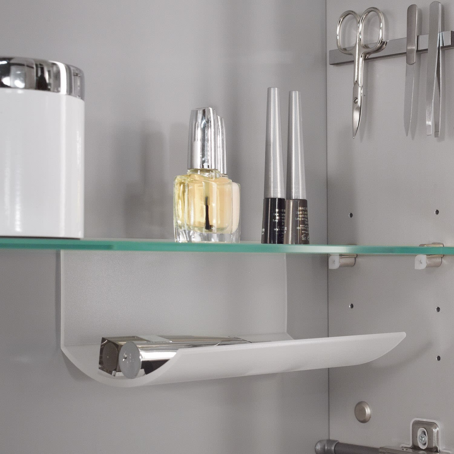 Sanipa Reflection Aluminium-Wandeinbau-Spiegelschrank WILMA 165 mit LED-Beleuchtung