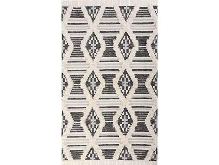 Kelim Teppich aus 80% Schurwolle + 20% Baumwolle; handgearbeitet und nachhaltig Strukturteppich Flachgewebe 160 x 230 cm; Farbe: Schwarz/Weiß Tom Tailor - Vintage