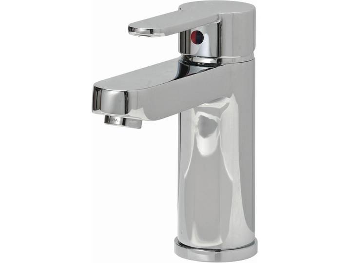 Sadena Waschtischarmatur, Chromfarben, Metall, 5x15.4x16.8 cm, Badezimmer, Waschbecken & Armaturen, Armaturen