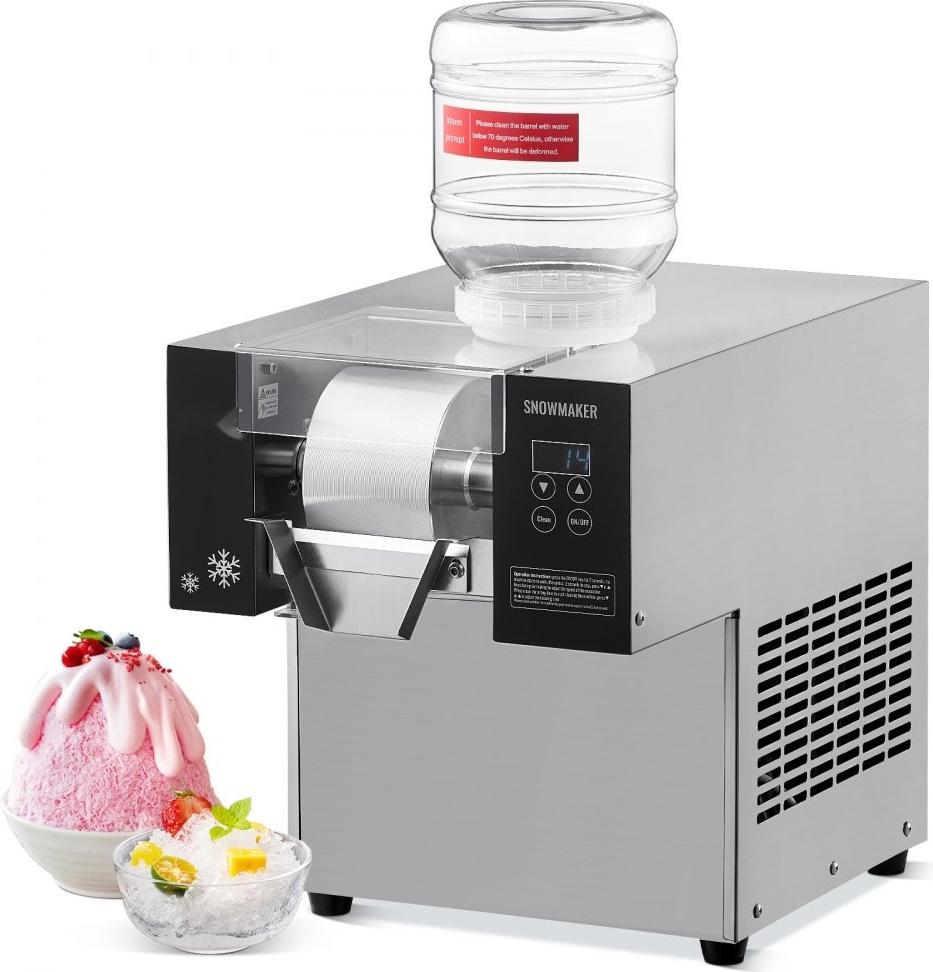 Professionelle Schneeflocken-Eismaschine 80kg/24h - Eisrasierer aus Edelstahl - Kommerzielle Eismaschine für Gastronomie und Eventveranstalter