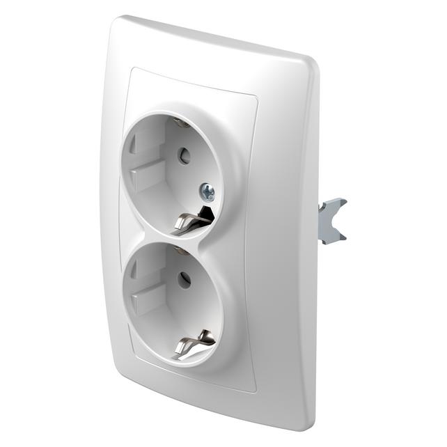 TEM Serie Ekonomik SOCKET Schutzkontakt DOUBLE2PE 16A 2 (VE16PWKS-U)