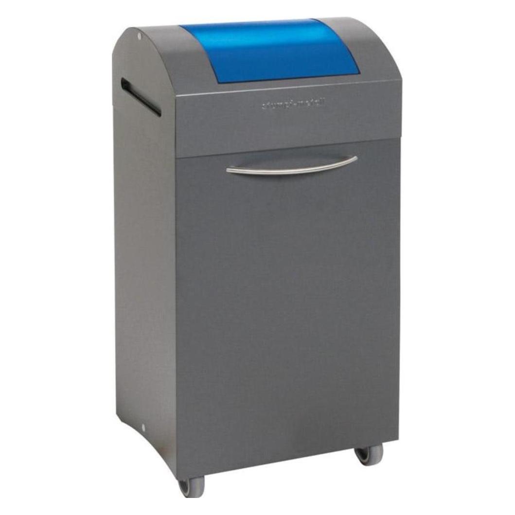 Stumpf & Kossendey Stumpf Wertstoffbehälter Wertstoffsammler 60 l grau/blau, 830x380x320mm (60 l) (230111)
