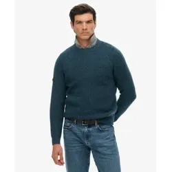 Superdry für Herren. M6110696A Blauer Chunky-Raglanpullover (XXL), Lässig, Polyester