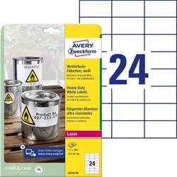 AVERY Zweckform wetterfeste Folienetiketten 70,0 x 37,0 mm