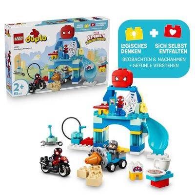 LEGO DUPLO | Marvel 10464 Team Spideys Hauptquartier, Bauspielzeug für Superhelden-Rollenspiele