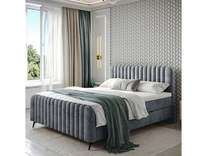 Boxbett Twilley 160 x 200cm Chenille Lorin Grau