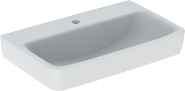 Geberit Lavabo Renova Compact 65x40cm, mitigeur, sans trop-plein, blanc (501715001)