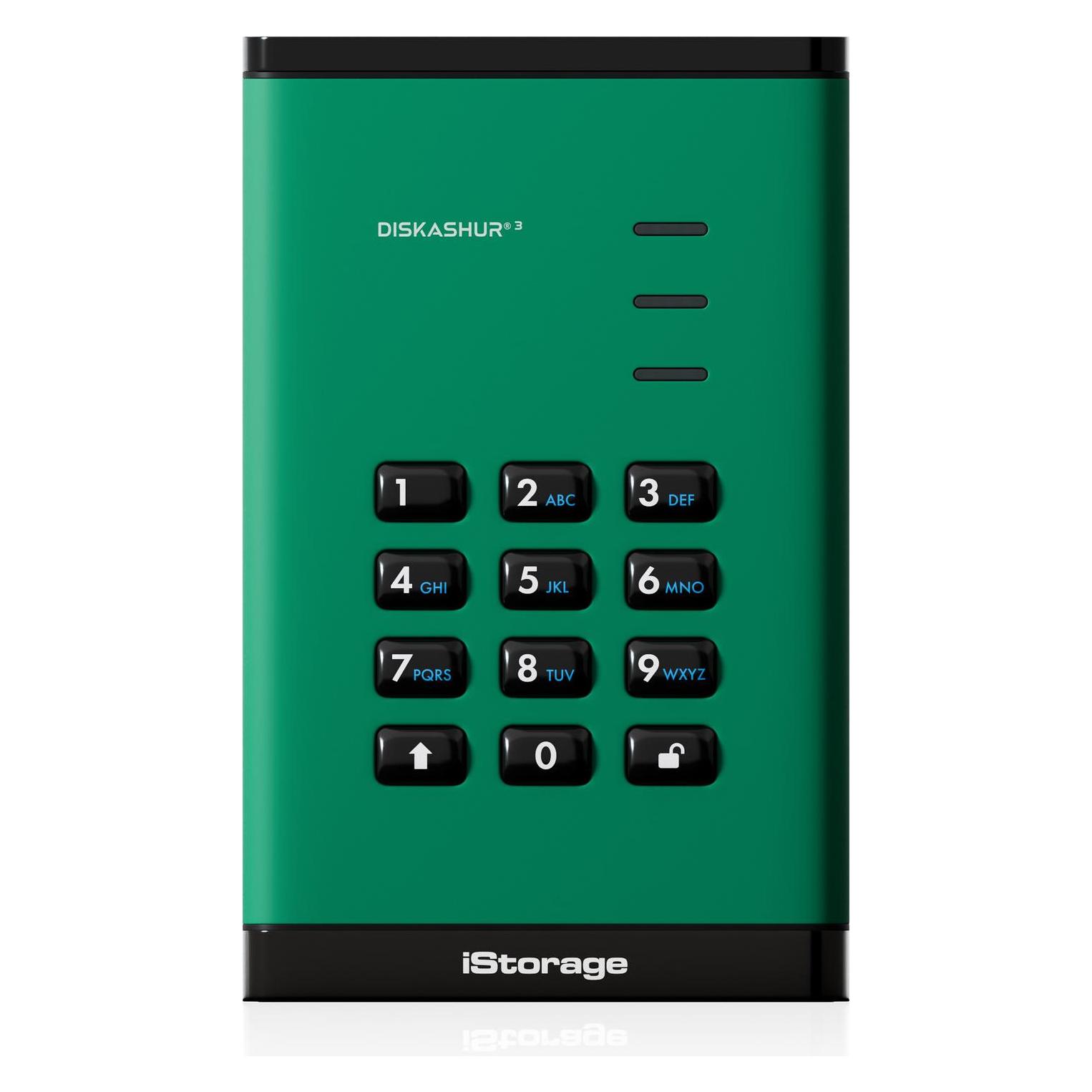 iStorage diskAshur3 SSD 1TB - Green (1 TB) (IS-DA3-256-SSD-1000-GN)