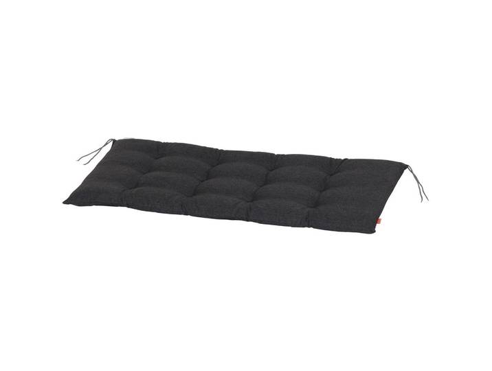 Siena Garden Bankauflage, Anthrazit, Uni, Füllung: Schaumstoff, 48x6x120 cm, Gummibänder, weich, pflegeleicht, Gartenmöbel, Gartenpolster & Auflagen, Bankauflagen