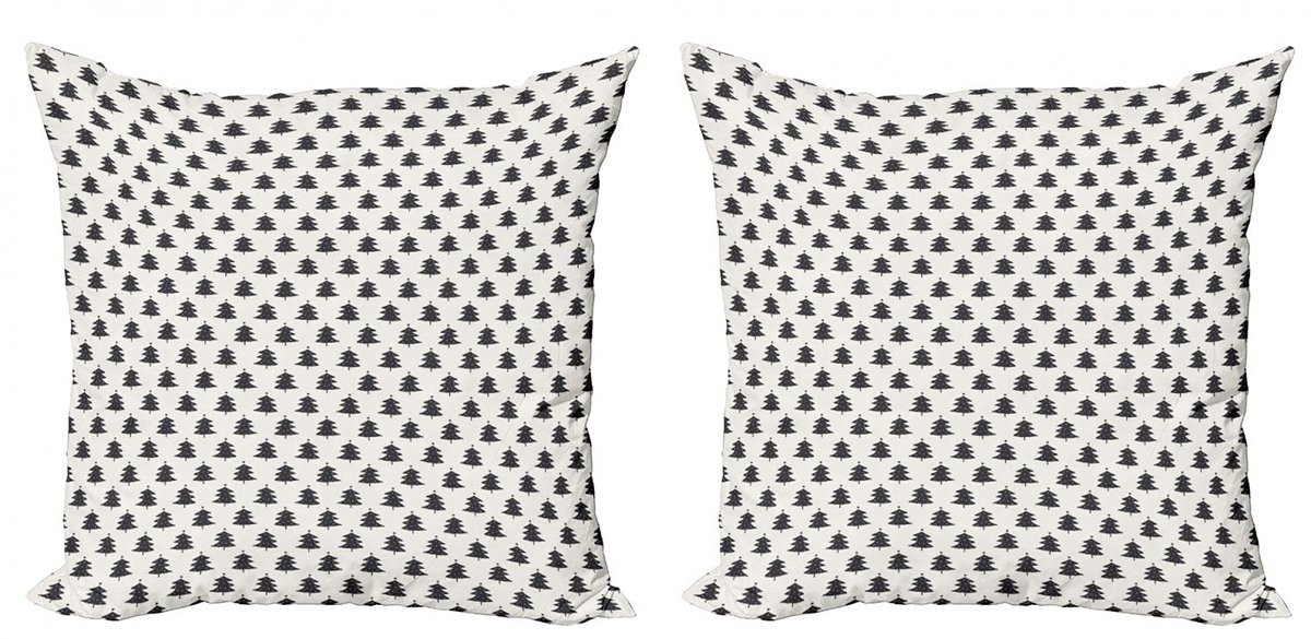 ABAKUHAUS kussenhoes dennenboom 2-delige set 50x50 cm