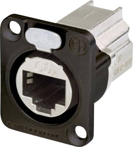 Neutrik NE8FDX-P6-B RJ45 Datensteckverbinder etherCON D Serie NE8FDX-P6-B Buchse, gerade Pole: 8P8C Schwarz 1St.