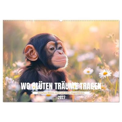 Wo Blüten Träume tragen (Wandkalender 2027 DIN A2 quer), CALVENDO Monatskalender