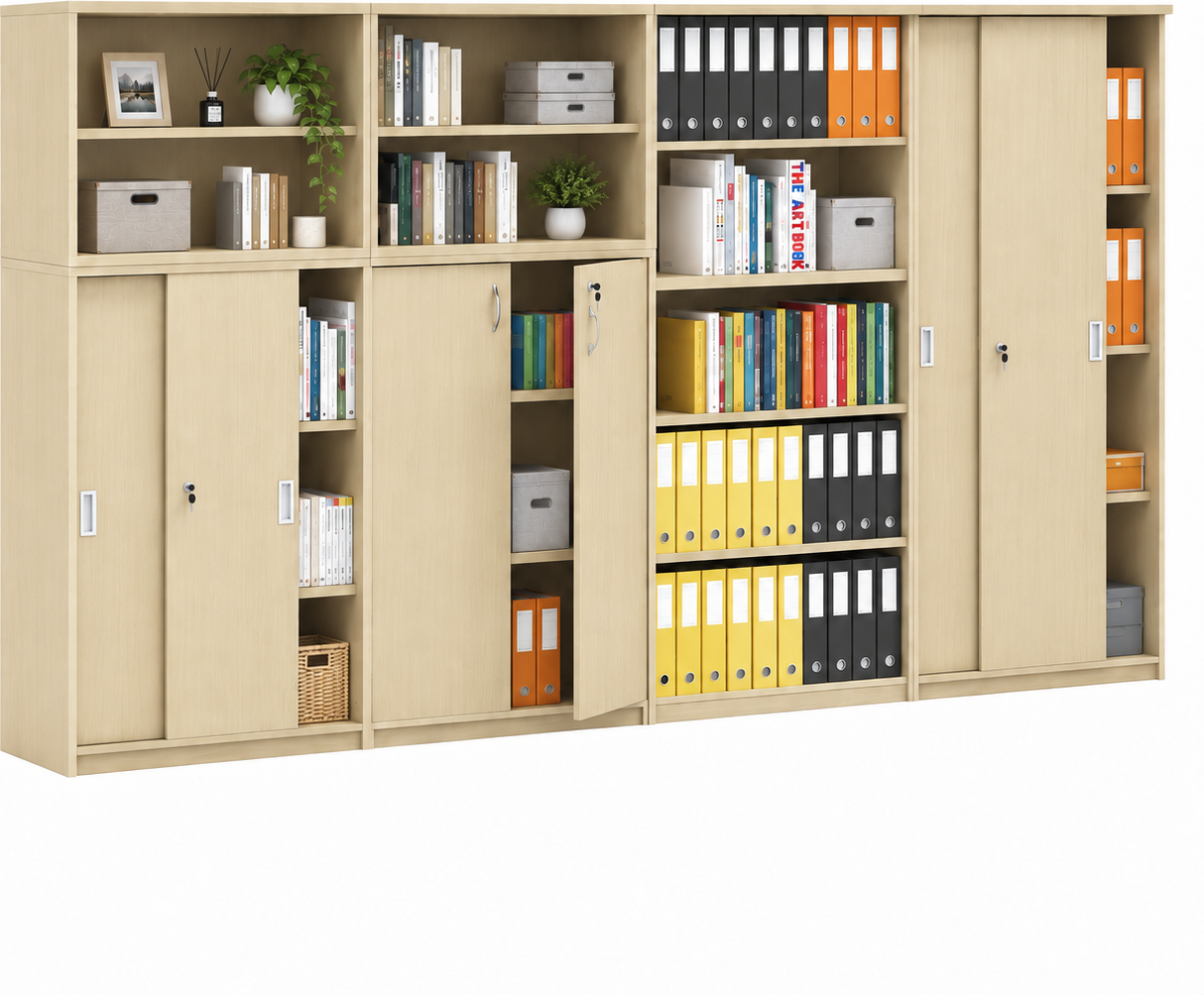 B2B Partner Schrank-Set MIRELLI, Typ D, Birke