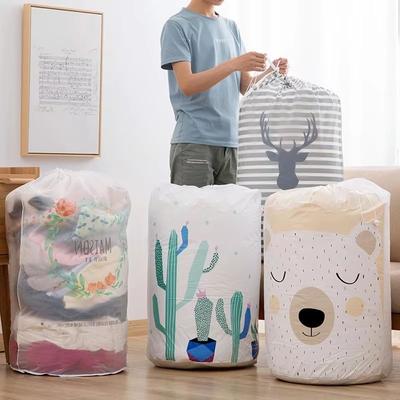 Large Waterproof Clothes Storage Bag Foldable Blanket Storage Organizer For Bedding, Pillows & Home Organization bear