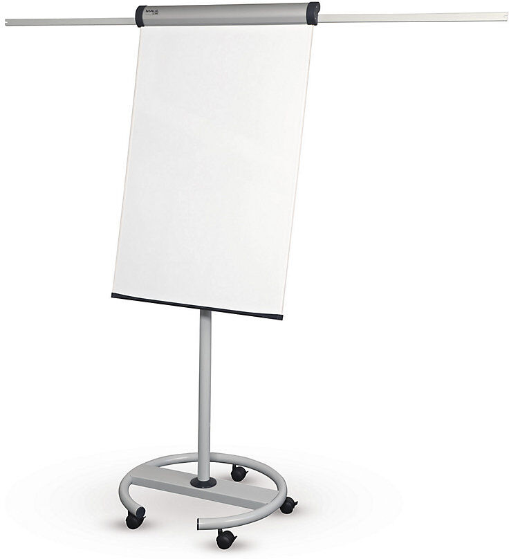 Flipchart, Rundfuß, Tafelhöhe 970 mm, weiß MAUL