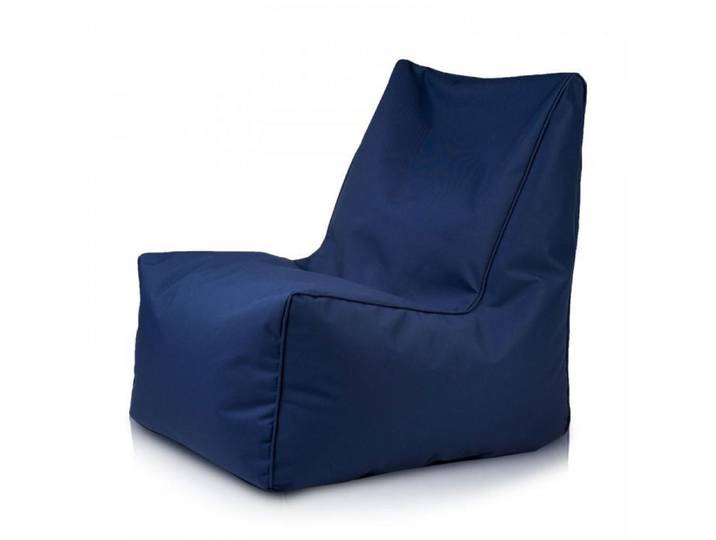 Sac de haricots Beanbag SOLID OUTDOOR Sac de siège Pouffe 75x60x75 cm - Couleur: Marine
