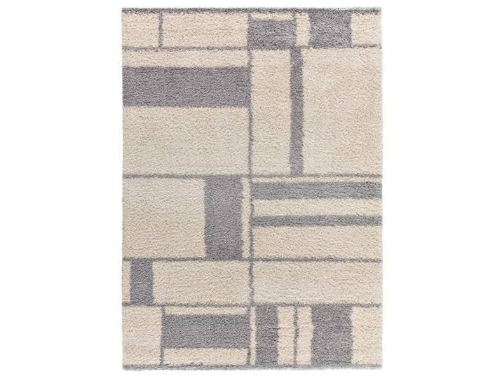 Tapis shaggy beige/gris 133x190 cm