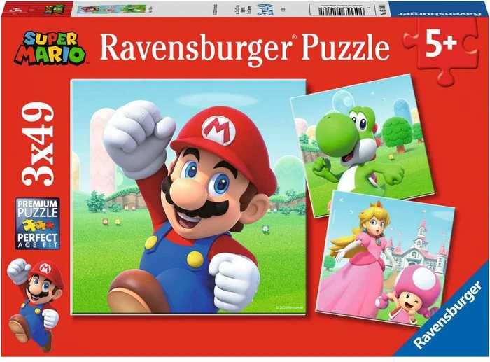 Ravensburger 051861 Super Mario 3x49 Teile