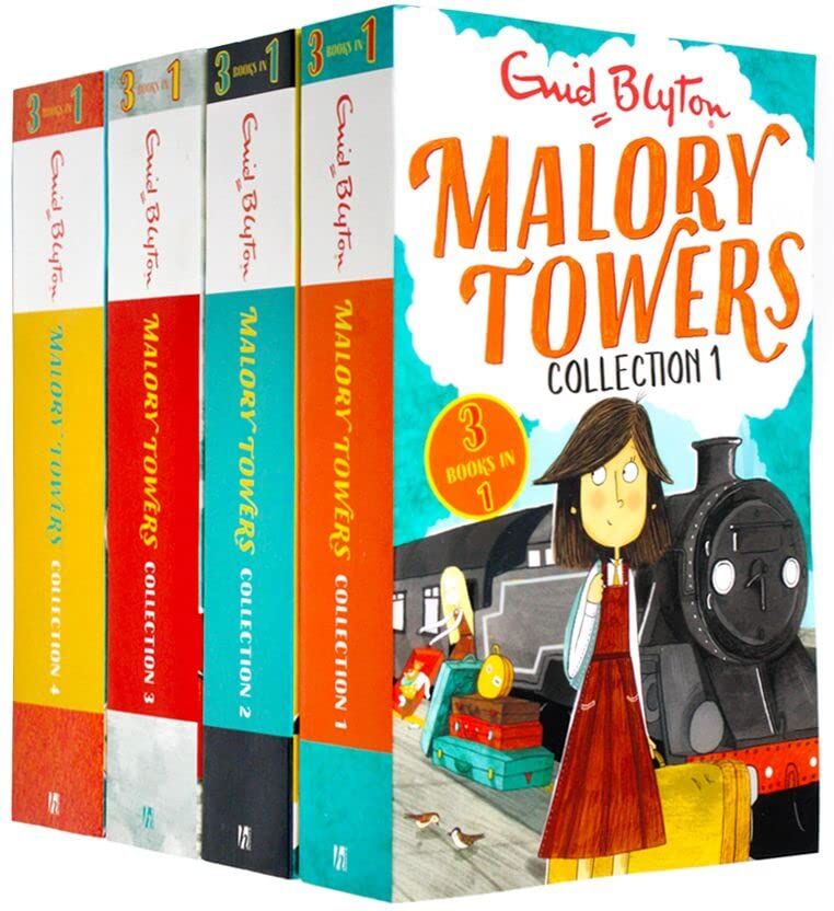 Hodder Children's Books Malory Towers 4 Books Collection Set by Enid Blyton - 12 Story Boxset - Paperback - Ages 9-14 - Classic Boarding School Fiction Gift Set