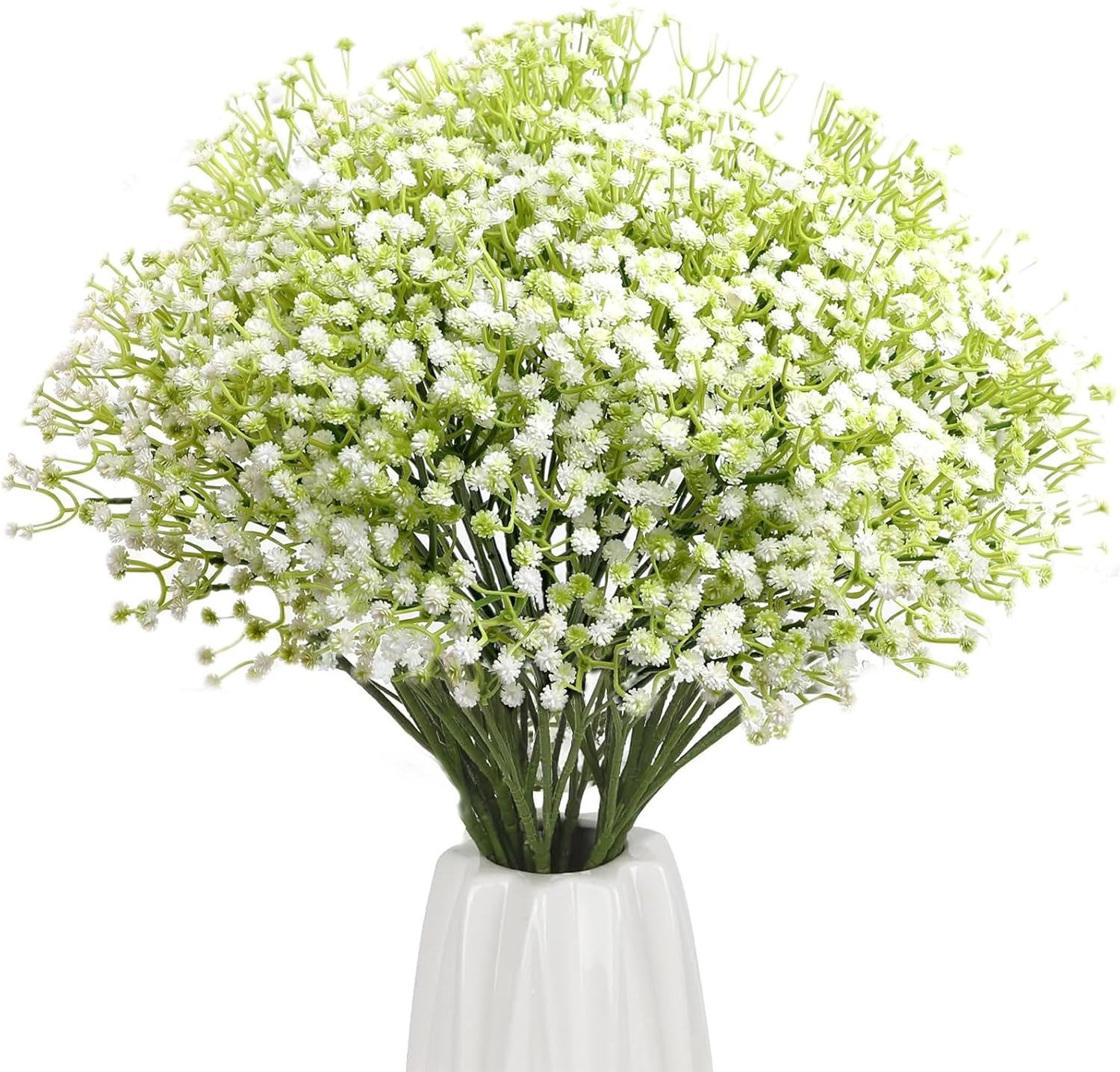 10 stuks Kunstbloemen Boeket Gypsophila in Wit voor Bruiloften en Decoratie