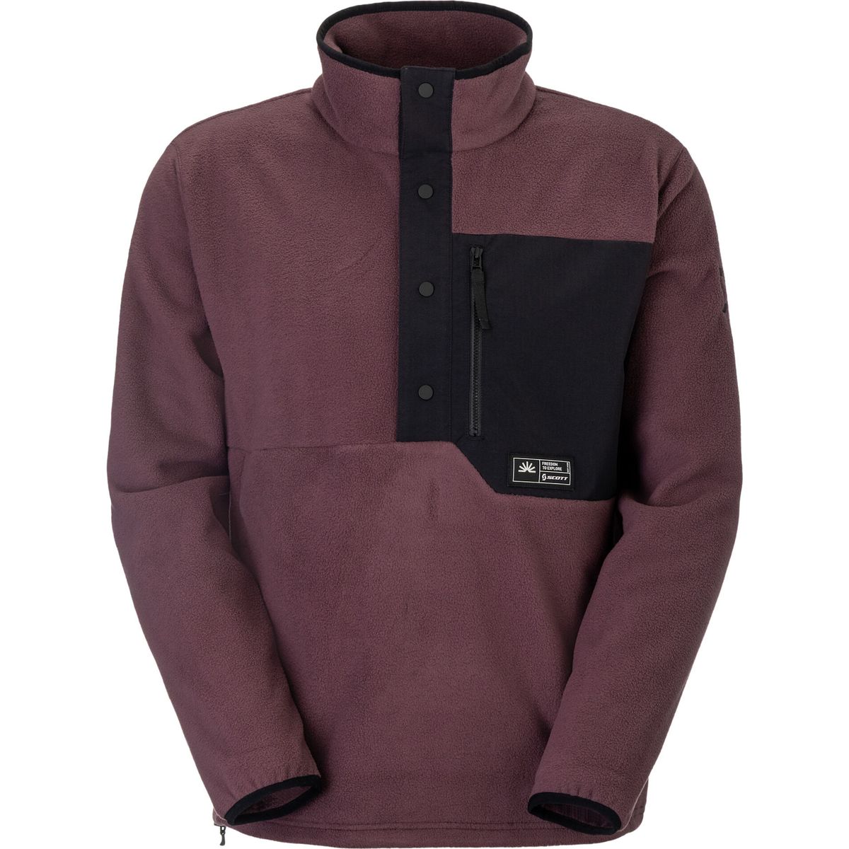 Scott Pullover M's Escape Original Fleece cocoa red (8371) L 4254498371010