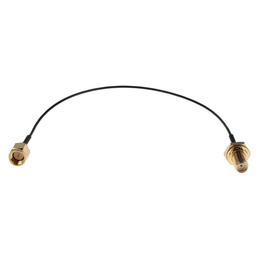RS PRO SMA-SMA plug cable assembly,IP67, 200mm (7942881)