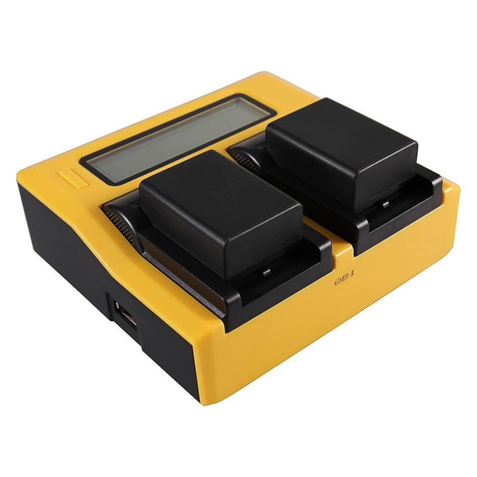 Patona Dual LCD USB Ladegerät f. Samsung IA-BP210E HMX HMXH203 HMX-H203 IA-BP210E SMX SMXF40 (Kamera Akku Ladegerät) (34668560)