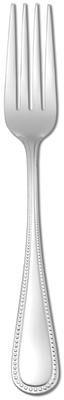 Oneida 18/10 Stainless Steel Pearl Table Forks, European Size (Set of 12)