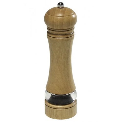 Kesper pepermolen van rubberhout met acrylvenster, H: 22 cm, B: 6 cm