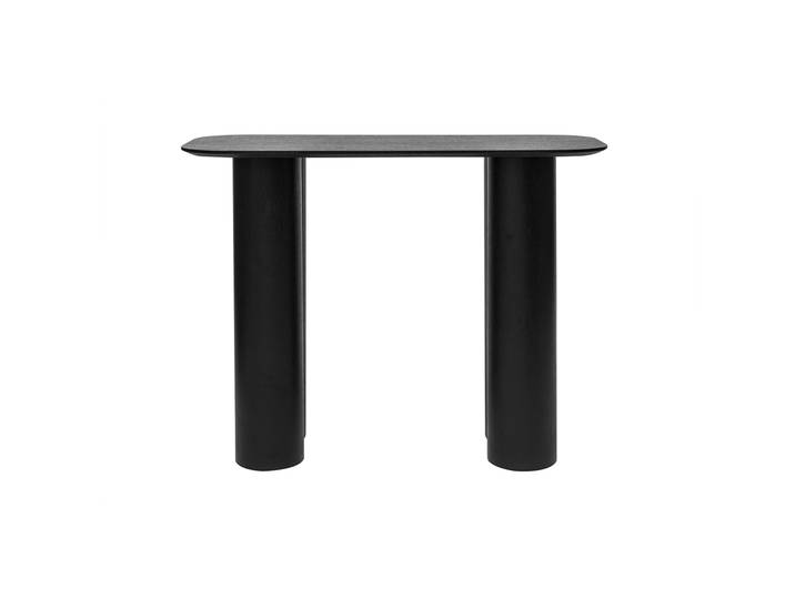 Console design en bois noir L100 cm FOLEEN