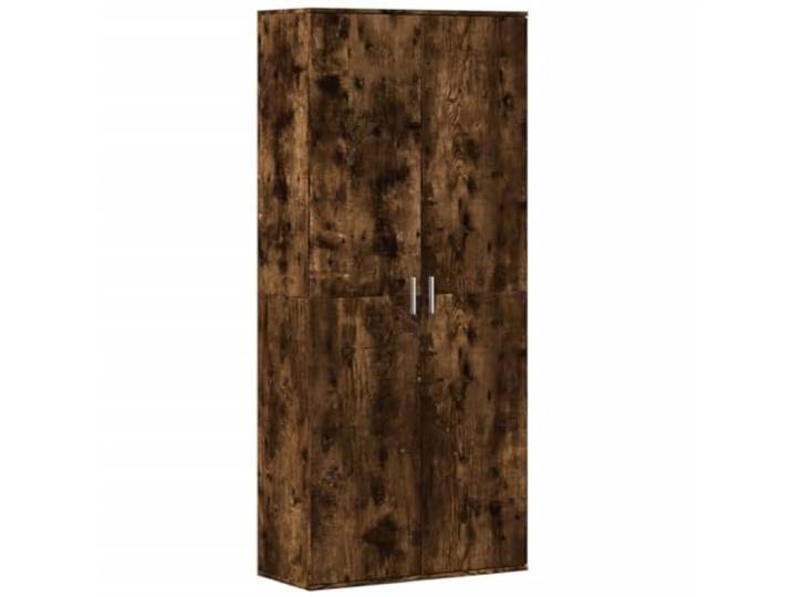 KDVXBCQJH Highboard Räuchereiche 80x35x180 cm Holzwerkstoff Schrank Stilvoller Mehrzweckschrank aus Holzwerkstoff im Farbton Räuchereiche für Wohnzimmer und Flur.