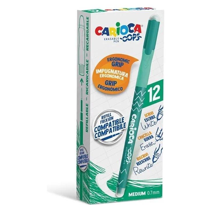 Carioca Oops löschbarer Stift grün (12 Stück) (12x) (57317875)