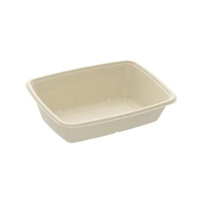MONOUSO - Verpackung Zuckerrohr "Vision" 950ml 23x16,5x6,6cm (75 Stück)