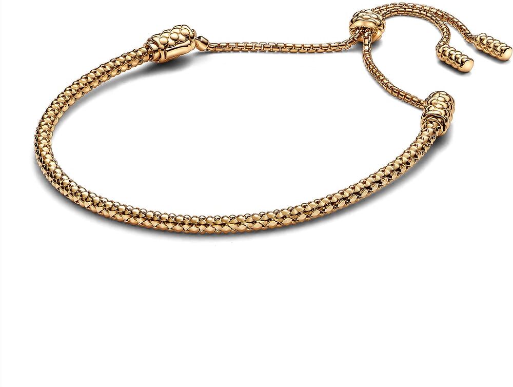 Bracelet Pandora Coulissant Chaîne Cloutée Femme