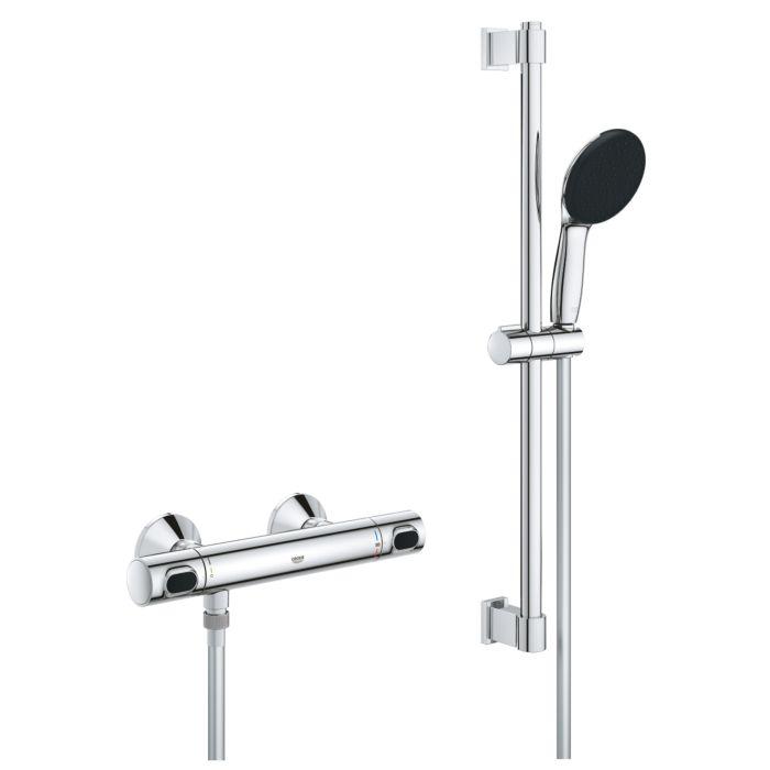 Grohe Precision Flow Duschthermostat 34800001 Aufputz, 1/2" mit Brauseg., 600mm, chrom