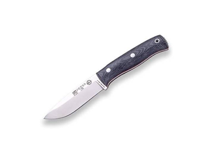 Joker Lynx 111 Bushcraft Messer – 10,5 cm Böhler N695 Klinge – Verschiedene Griffe & Scheiden – Für Jagd, Angeln, Camping & Wandern geeignet (Canvas-Micarta, Kydex-Scheide + Feuerstarter)