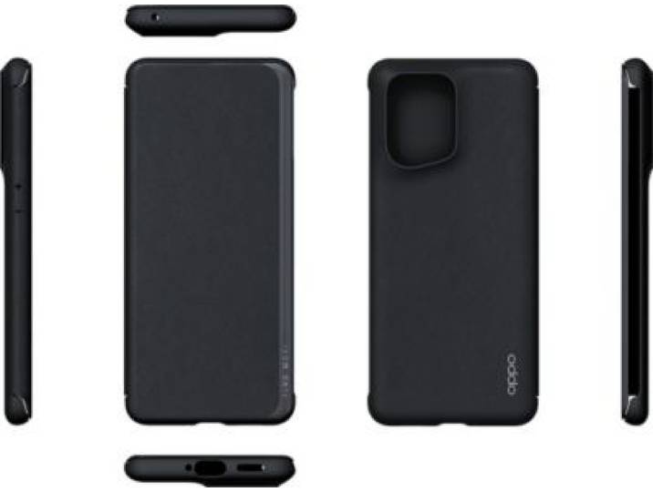 Oppo - Etui Find X5 Pro Flip Pu Noir