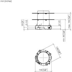 Dornbracht UP-Bodenbefestigung SERIENNEUTRAL 35945970 3594597090