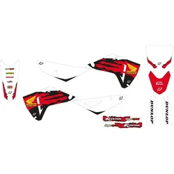 Blackbird, Motorrad Zubehör, Aufkleber-Set für Honda CRF 250R '25 CRF 450R '25 Retro