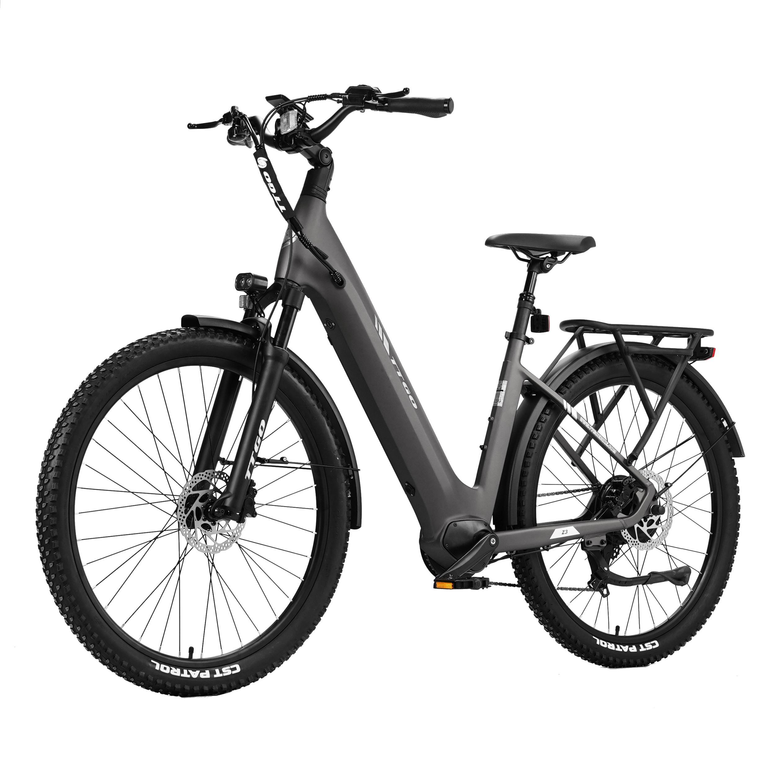 Z3 E Bikes 27,5 Zoll , City E-bBikes 250W, 48V 15Ah Akku, Shimano 7-Gang, Hydraulikbremsen, LCD, 70Nm