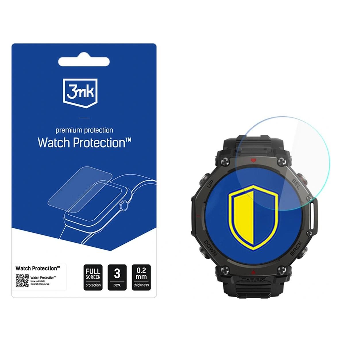3MK hybridní sklo Watch Protection FlexibleGlass pro Amazfit T-Rex 3 Pro 48mm (5903108722377)