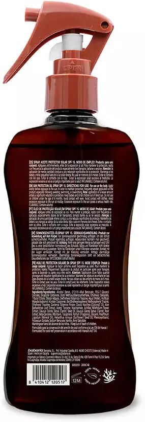 Babaria Sun Lovers Bronze Spray Sunscreen Oil SPF15 300 ml