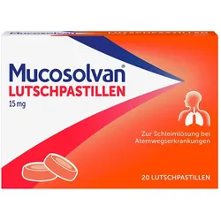 MUCOSOLVAN Lutschpastillen 15 mg 20 St