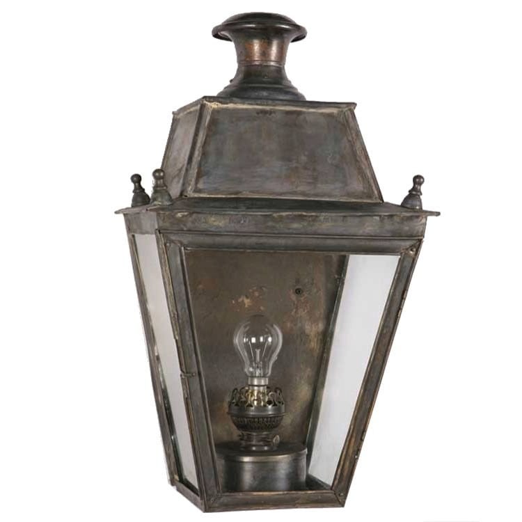 Limehouse Balmoral Flush Landelijke Buitenlamp - Antiek Koper