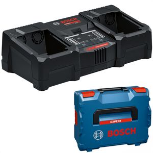 Bosch Werkzeugakku-Ladegerät EXPERT EXAL18V2-320, für 2x 18 V Schiebeakkus, mit Koffer