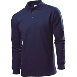 Stedman Polo Long Sleeve Men Marine Baumwolle X-Large Herren