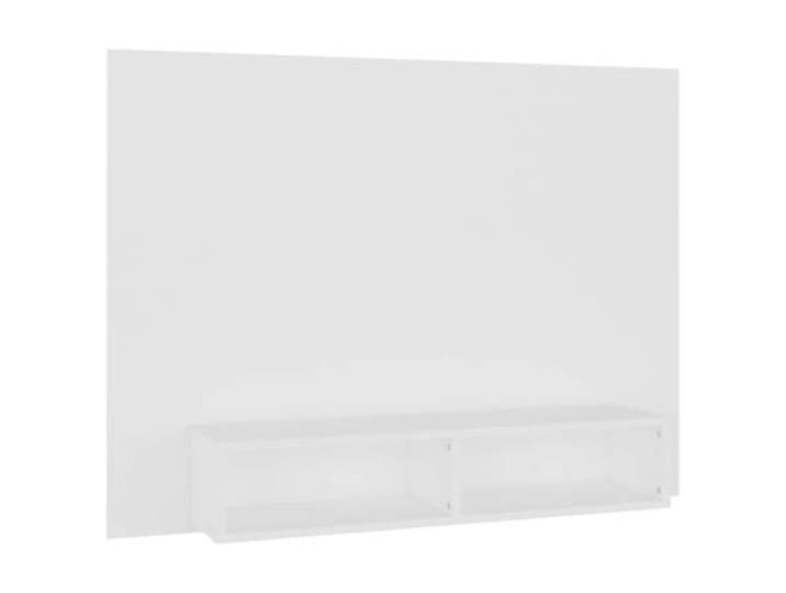Roanoer TV-Wandschrank Weiß 120x23,5x90 cm Lowboard Hängeschrank Platzsparende Wandmontage für Wohnzimmer und Schlafzimmer mit offener Ablage für Deko sowie 50 kg Belastbarkeit.