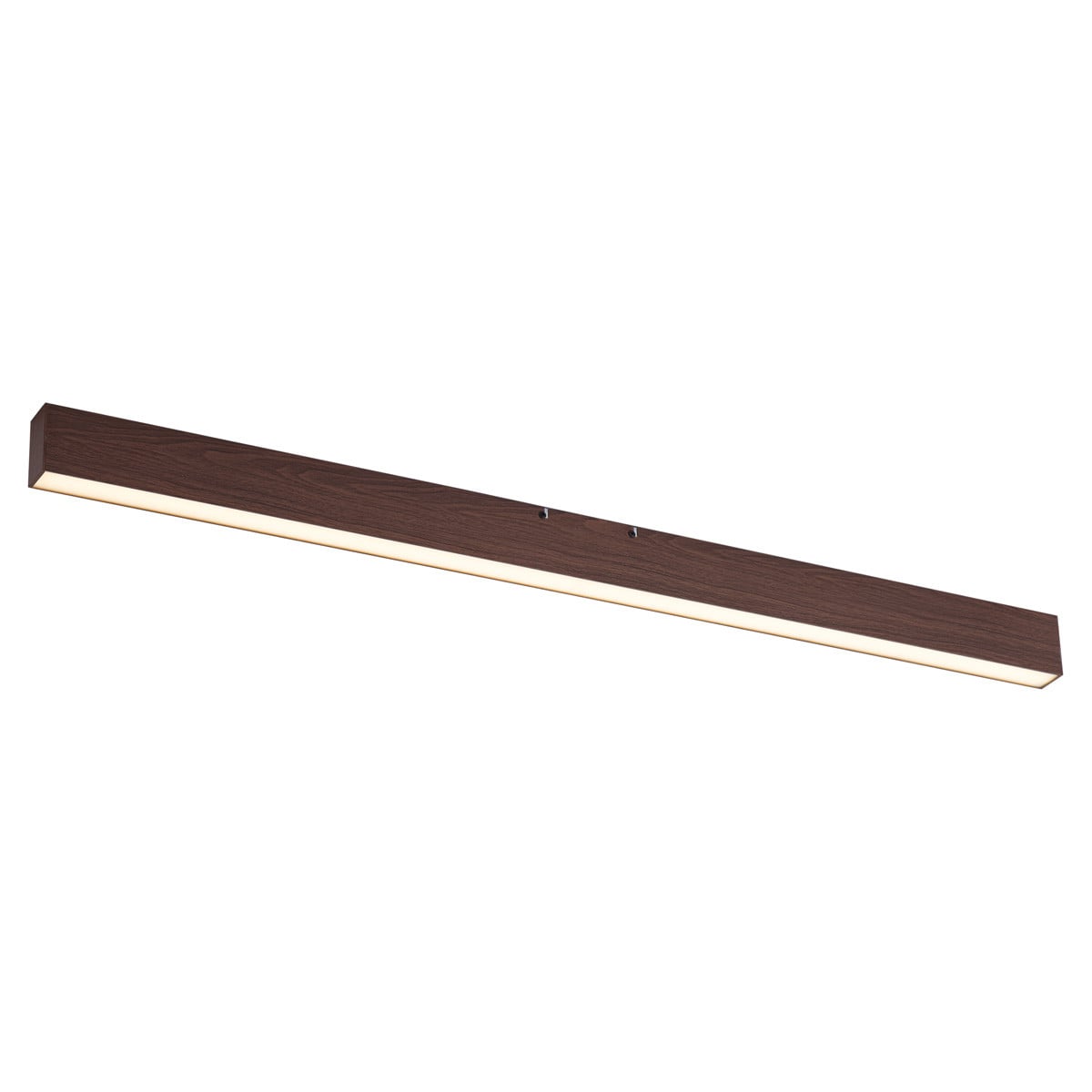 Qazqa Moderne Plafondlamp van Bruin Hout met Dimbare LED