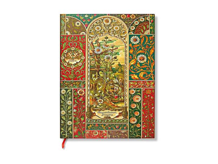Notizheft Paperblanks Notizbuch Wiener Früchte 17.5 x 23 cm, Liniert , mehrfarbig, Notizbücher, Notizheft